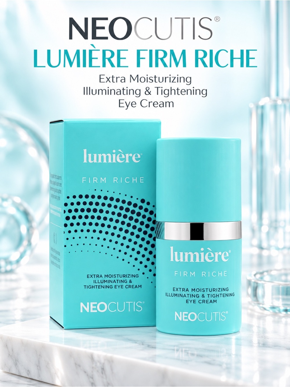 Lumière Firm Riche Extra Moisturizing Illuminating & Tightening Eye Cream NEW